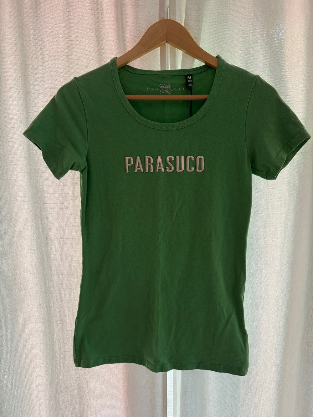 Parasuco Women's Green Logo Tee - Medium